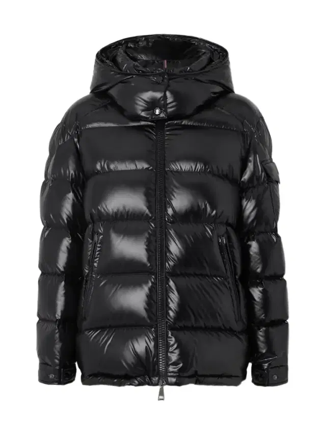 Maire Hooded Quilted Glossed-shell Down Jacket