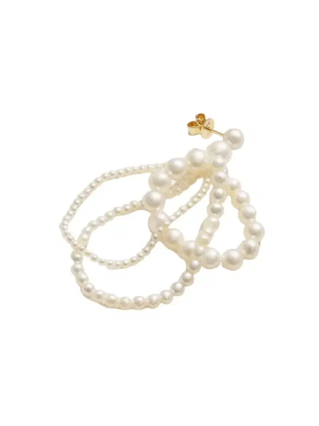 Wrapped 14-karat ecycled Gold Pearl Single Earring