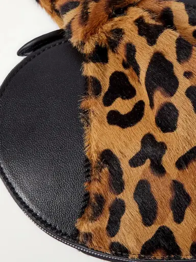 Alaïa Le Cache Coeur Leopard-print Pony Hair And Leather Clutch | Thumbnail 4