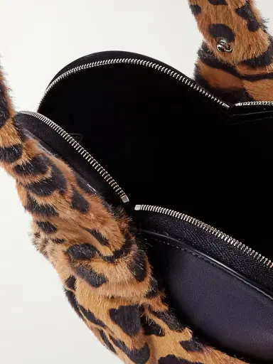 Alaïa Le Cache Coeur Leopard-print Pony Hair And Leather Clutch | Thumbnail 5