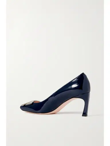 Roger Vivier Belle Vivier Trompette 70 Buckled Patent-leather Pumps | Thumbnail 3