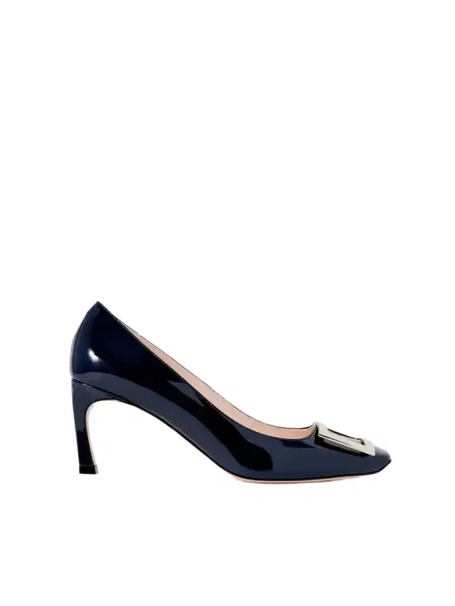 Roger Vivier Belle Vivier Trompette 70 Buckled Patent-leather Pumps
