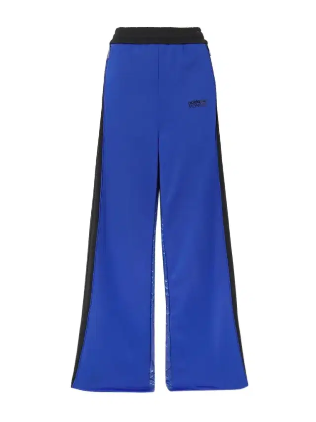 + Adidas Originals Shell-trimmed Two-tone Jersey Wide-leg Track Pants