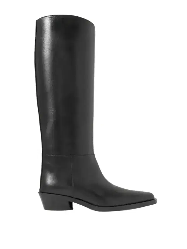 Bronco Leather Knee Boots