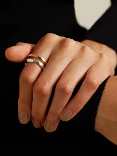 Gucci Link To Love 18-karat White And Yellow Gold Ring | Thumbnail 2 Gucci Link To Love 18-karat White And Yellow Gold Ring | Thumbnail 2