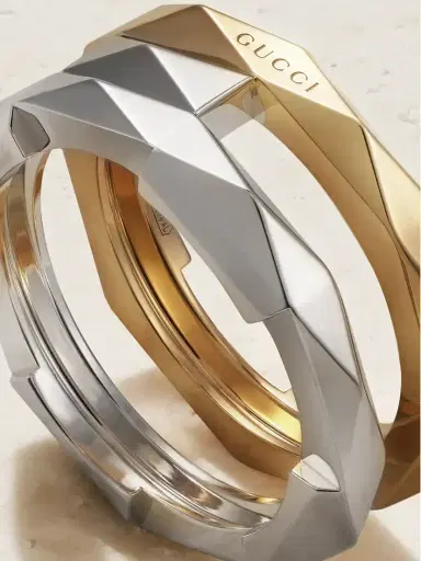 Gucci Link To Love 18-karat White And Yellow Gold Ring | Thumbnail 4 Gucci Link To Love 18-karat White And Yellow Gold Ring | Thumbnail 4