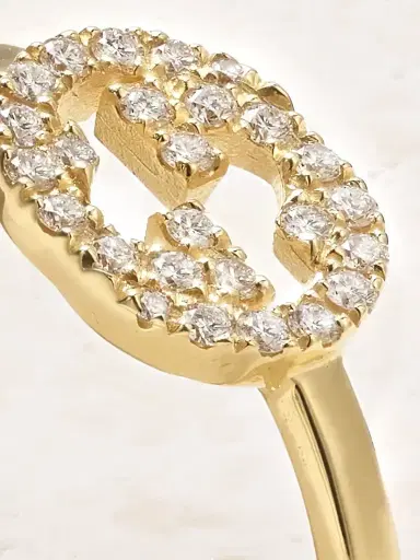 Gucci Gg 18-karat Gold Diamond Ring | Thumbnail 4