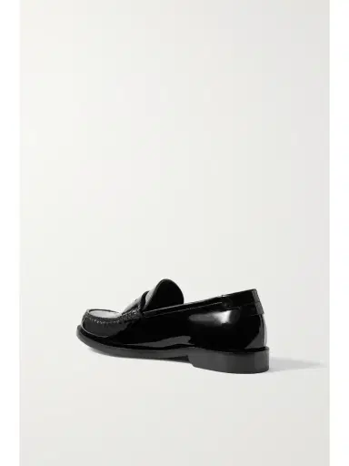 SAINT LAURENT Le Loafer Logo-embellished Patent-leather Loafers | Thumbnail 3