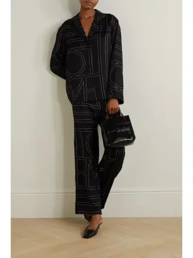 TOTEME Embroidered Silk-twill Shirt | Thumbnail 2 TOTEME Embroidered Silk-twill Shirt | Thumbnail 2
