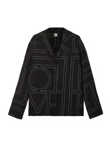 TOTEME Embroidered Silk-twill Shirt | Thumbnail 1 TOTEME Embroidered Silk-twill Shirt | Thumbnail 1