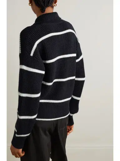 Moncler Appliquéd Striped Wool Sweater | Thumbnail 3