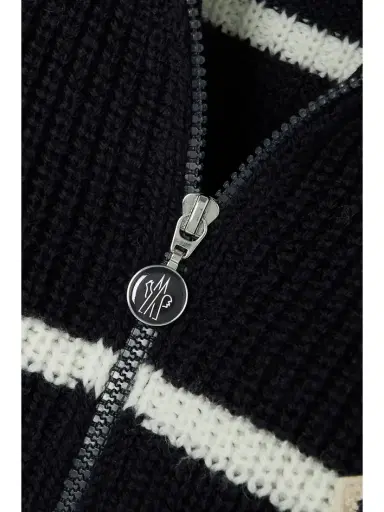 Moncler Appliquéd Striped Wool Sweater | Thumbnail 4