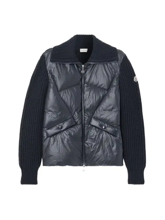 Moncler Ribbed Wool-blend And Quilted Shell Down Jacket