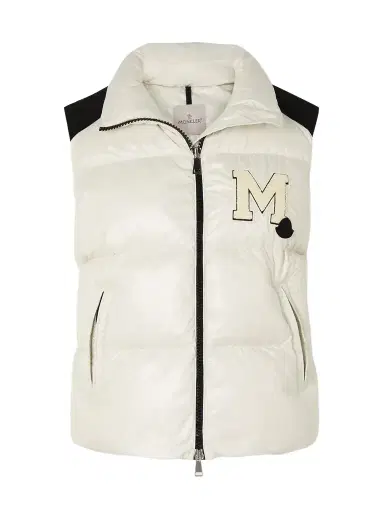 Moncler Oder Canvas-trimmed Quilted Recycled-shell Down Vest | Thumbnail 1 Moncler Oder Canvas-trimmed Quilted Recycled-shell Down Vest | Thumbnail 1