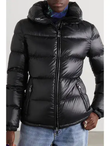 Moncler Douro Hooded Appliquéd Quilted Shell Down Jacket | Thumbnail 3
