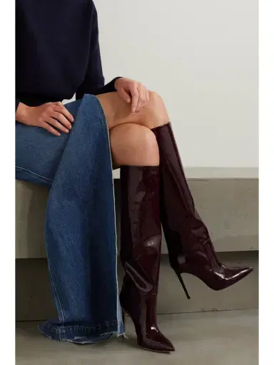 Paris Texas Stiletto Patent-leather Knee Boots | Thumbnail 2