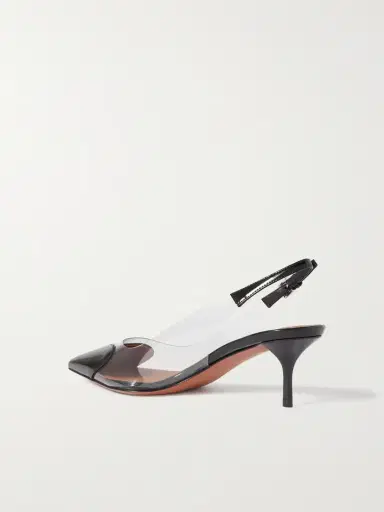 Alaïa Le Cœur 55 Pu And Patent-leather Slingback Pumps | Thumbnail 3 Alaïa Le Cœur 55 Pu And Patent-leather Slingback Pumps | Thumbnail 3