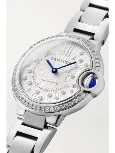 Cartier Ballon Bleu De Automatic Stainless Steel Diamond Watch | Thumbnail 3 Cartier Ballon Bleu De Automatic Stainless Steel Diamond Watch | Thumbnail 3