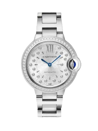 Cartier Ballon Bleu De Automatic Stainless Steel Diamond Watch | Thumbnail 1 Cartier Ballon Bleu De Automatic Stainless Steel Diamond Watch | Thumbnail 1