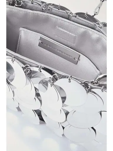 Rabanne Sparkle Nano Paillette-embellished Metallic Faux Leather Shoulder Bag | Thumbnail 5