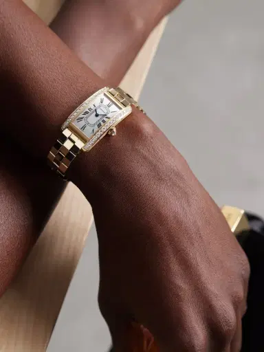 Cartier Tank Américaine Small 18-karat Rose Gold Diamond Watch | Thumbnail 2 Cartier Tank Américaine Small 18-karat Rose Gold Diamond Watch | Thumbnail 2