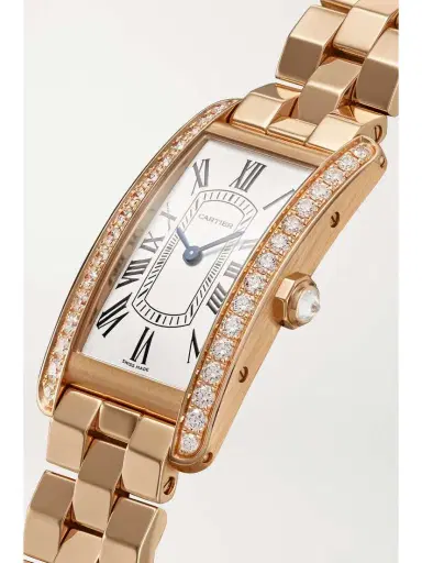 Cartier Tank Américaine Small 18-karat Rose Gold Diamond Watch | Thumbnail 3 Cartier Tank Américaine Small 18-karat Rose Gold Diamond Watch | Thumbnail 3
