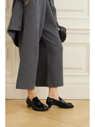 Loewe Terra Glossed-leather Loafers | Thumbnail 2