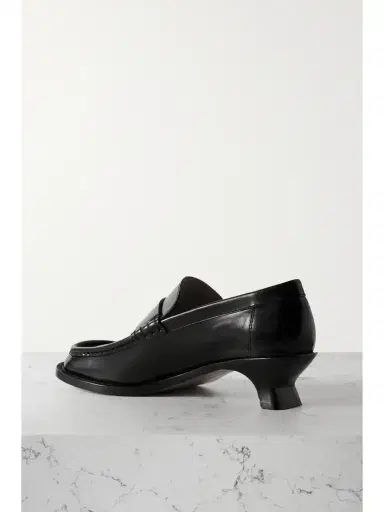 Loewe Terra Glossed-leather Loafers | Thumbnail 3