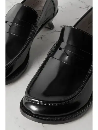 Loewe Terra Glossed-leather Loafers | Thumbnail 4
