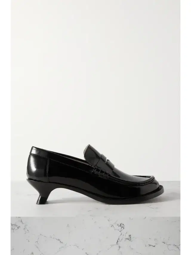 Terra Glossed-leather Loafers