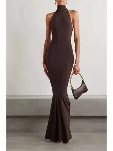 Norma Kamali Stretch-jersey Turtleneck Gown | Thumbnail 2 Norma Kamali Stretch-jersey Turtleneck Gown | Thumbnail 2