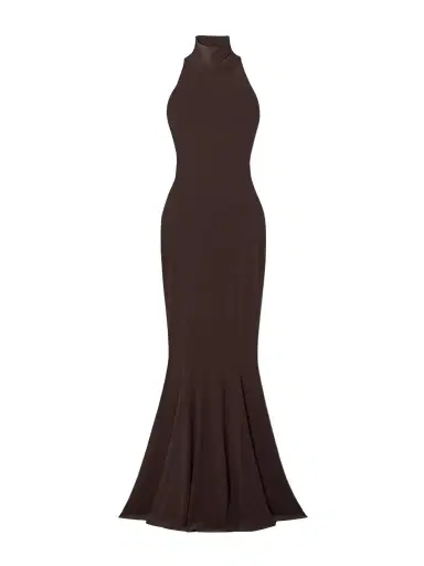 Norma Kamali Stretch-jersey Turtleneck Gown | Thumbnail 1 Norma Kamali Stretch-jersey Turtleneck Gown | Thumbnail 1