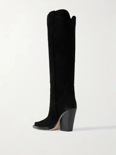 Paris Texas El Dorado 100 Embroidered Snake-effect Suede Cowboy Boots | Thumbnail 3 Paris Texas El Dorado 100 Embroidered Snake-effect Suede Cowboy Boots | Thumbnail 3