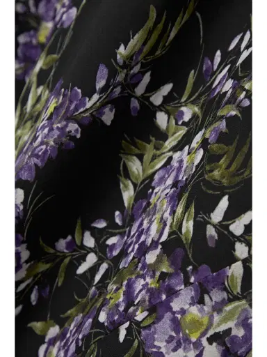 Norma Kamali Draped Floral-print Georgette Gown | Thumbnail 4 Norma Kamali Draped Floral-print Georgette Gown | Thumbnail 4