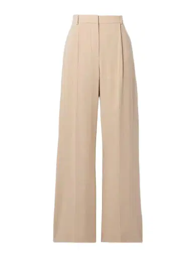 Loro Piana Jail Pleated Pinstriped Silk-blend Georgette Wide-leg Pants | Thumbnail 1 Loro Piana Jail Pleated Pinstriped Silk-blend Georgette Wide-leg Pants | Thumbnail 1