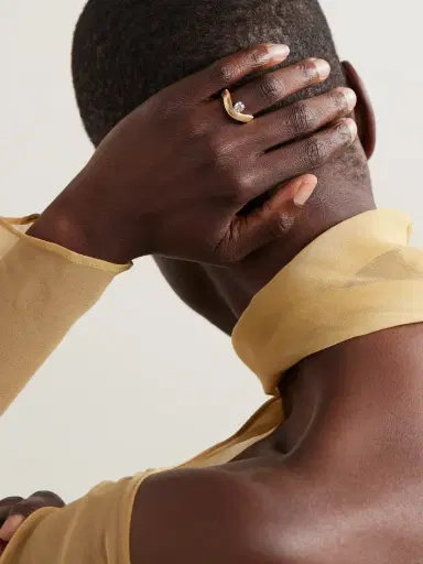 Nikos Koulis Feelings 18-karat Yellow And White Gold Diamond Ring | Thumbnail 2 Nikos Koulis Feelings 18-karat Yellow And White Gold Diamond Ring | Thumbnail 2