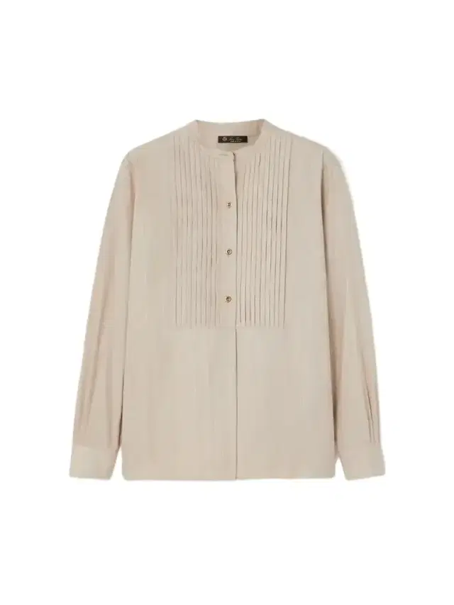 Loro Piana Jalia Pintucked Crinkled-silk Blouse