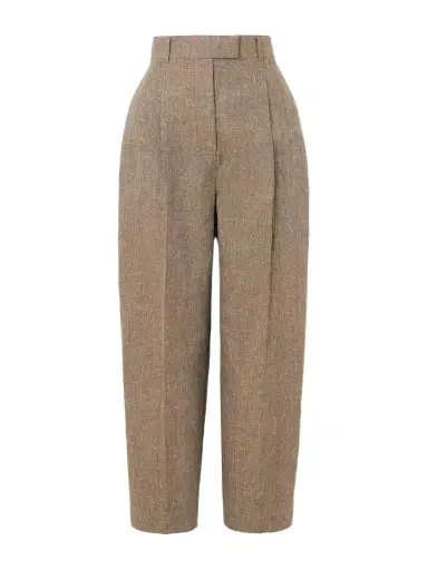 Loro Piana Wybie Cropped Pleated Linen-blend Wide-leg Pants | Thumbnail 1 Loro Piana Wybie Cropped Pleated Linen-blend Wide-leg Pants | Thumbnail 1