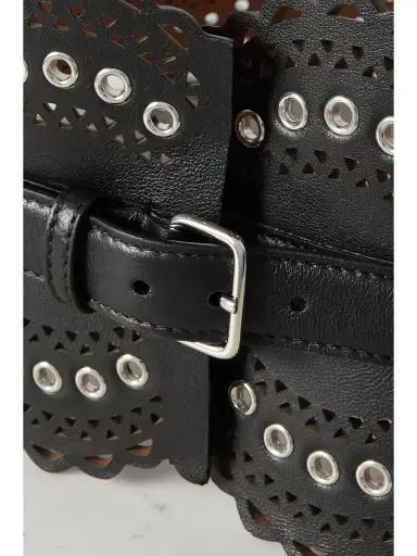 Alaïa Laser-cut Leather Waist Belt | Thumbnail 4