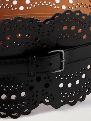 Alaïa Laser-cut Leather Waist Belt | Thumbnail 5