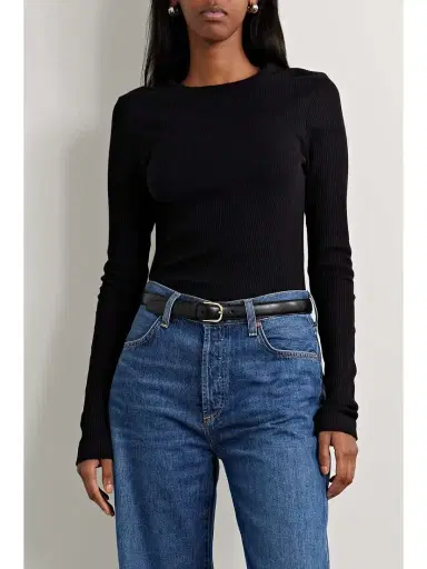 Citizens of Humanity + Net Sustain Bina Ribbed Lyocell-blend Top | Thumbnail 3