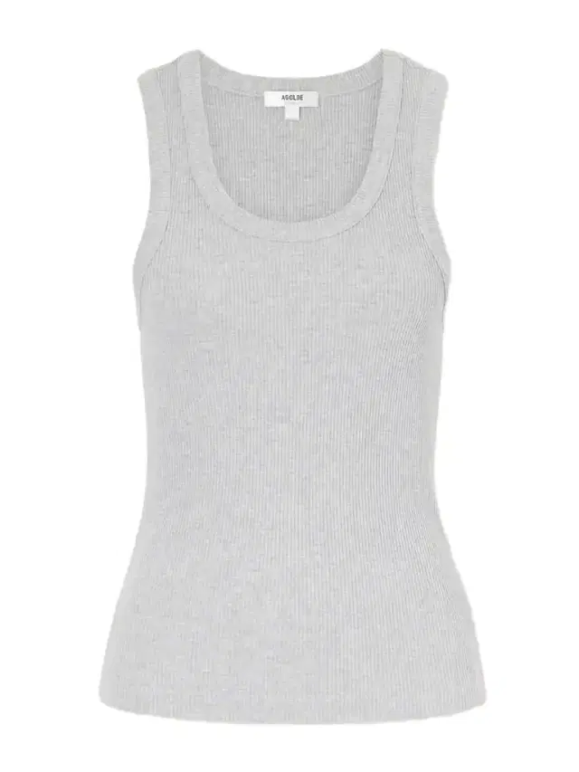 AGOLDE Poppy Ribbed Stretch Organic Cotton And Tencel Lyocell-blend Jersey Tank