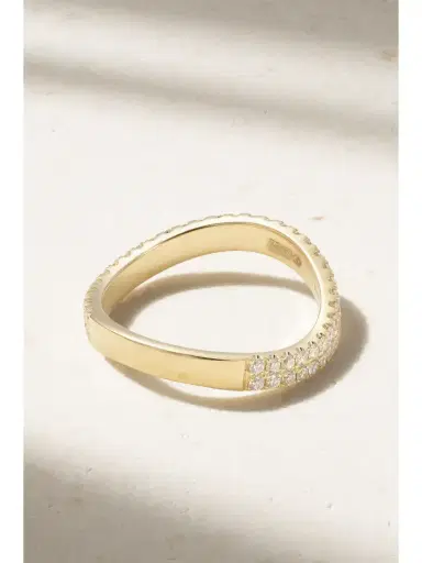 Anita Ko Curved 18-karat Gold Diamond Ring | Thumbnail 3 Anita Ko Curved 18-karat Gold Diamond Ring | Thumbnail 3