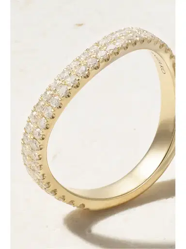 Anita Ko Curved 18-karat Gold Diamond Ring | Thumbnail 4 Anita Ko Curved 18-karat Gold Diamond Ring | Thumbnail 4