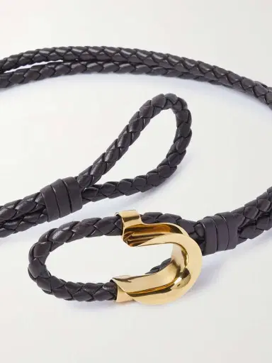 Bottega Veneta Intrecciato Leather Waist Belt | Thumbnail 3