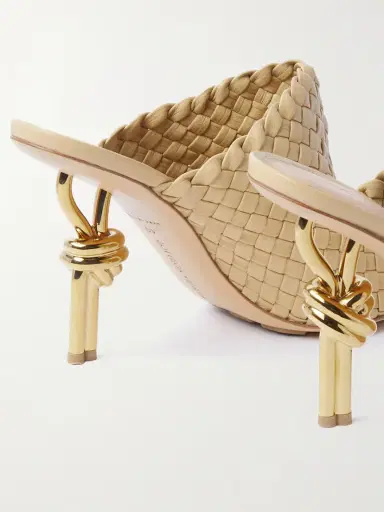 Bottega Veneta Knot Embellished Intrecciato Leather Mules | Thumbnail 4 Bottega Veneta Knot Embellished Intrecciato Leather Mules | Thumbnail 4