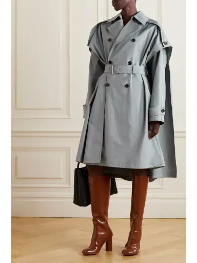 Bottega Veneta Cape-effect Cotton-gabardine Trench Coat | Thumbnail 2