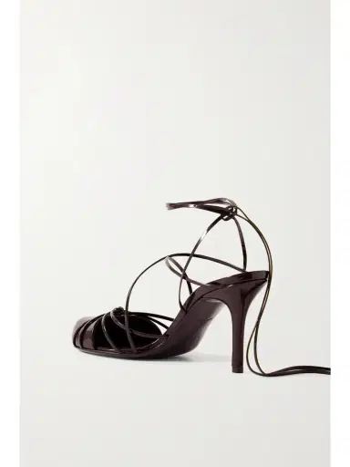 The Row Joan Lace-up Patent-leather Sandals | Thumbnail 3