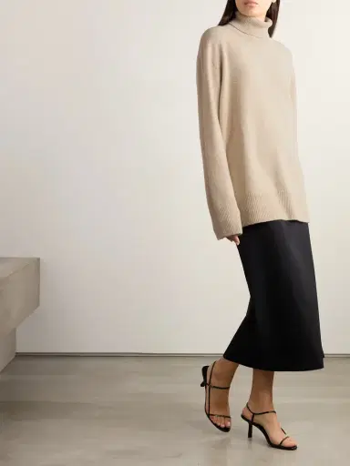 The Row Stepny Oversized Wool And Cashmere-blend Turtleneck Sweater | Thumbnail 2 The Row Stepny Oversized Wool And Cashmere-blend Turtleneck Sweater | Thumbnail 2