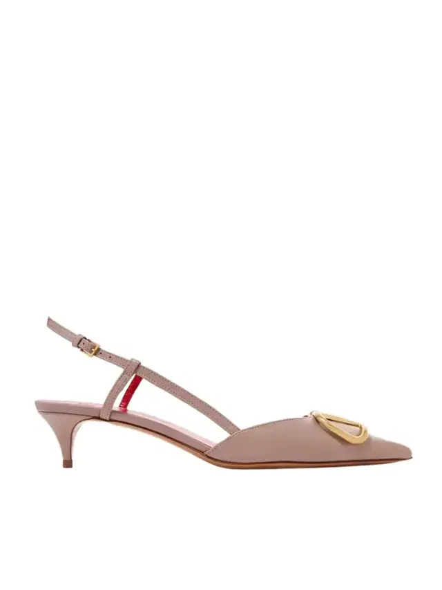 Go Logo 40 Embellished Leather Slingback Pumps